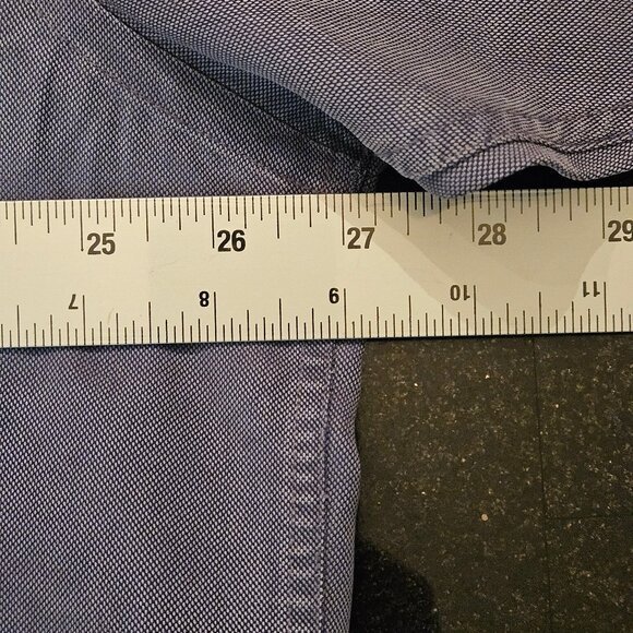 Roberto Villini Men's Dress Shirt, Gray/Blue, Sz XL - Picture 9 of 11